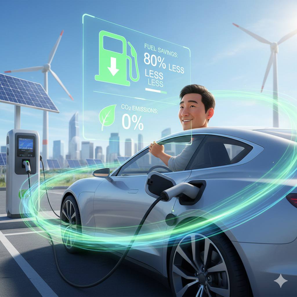 Lower carbon emissions through 100% EV rides, reducing urban pollution drastically.